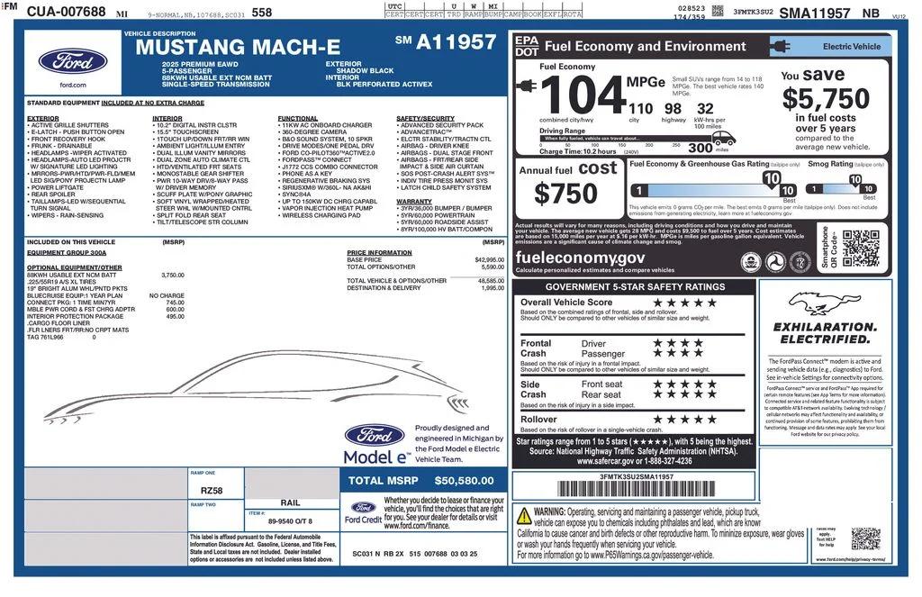 ford mustang mach-e 2025 3FMTK3SU2SMA11957 image ford mustang mach-e 2025 3FMTK3SU2SMA11957 image